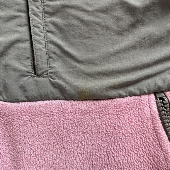 Small The North Face Pink Gray Fleece Coat Jacket - Picture 4 of 9